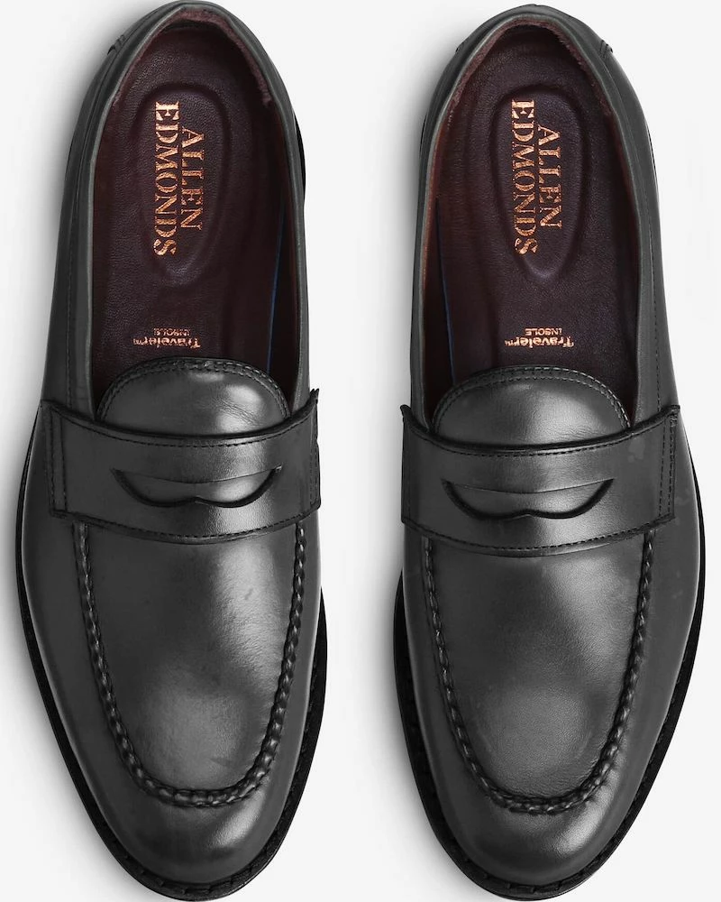 Oxford & Evergreen Shoes Allen Edmonds Houston Travel Penny Loafer, Black 3 Oxford & Evergreen Shoes Allen Edmonds Houston Travel Penny Loafer, Black