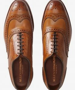 Oxford & Evergreen Shoes Allen Edmonds McAllister Oxford Brogues, Walnut (Tan) (Many Colors Available)