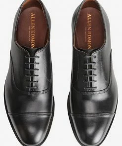 Oxford & Evergreen Allen Edmonds Park Avenue Cap-Toe Oxford, Black Calfskin