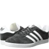 Oxford & Evergreen Shoes Adidas Suede Leather Gazelles, Dark Grey Heather (4 Colors Available)