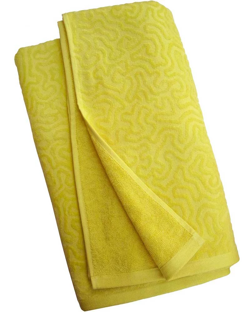 Oxford & Evergreen Swimwear & Shorts Affina Strigosa Lemon Organic Cotton Beach Towel, Lemon Yellow 3 Oxford & Evergreen Swimwear & Shorts Affina Strigosa Lemon Organic Cotton Beach Towel, Lemon Yellow
