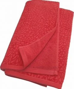 Oxford & Evergreen Affina Ventalina Organic Cotton Beach Towel, Bright Red Swimwear & Shorts