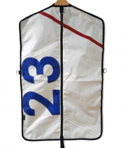 Oxford & Evergreen Re-Sails All Sail Garment Bag, White/Black Bags & Baggage