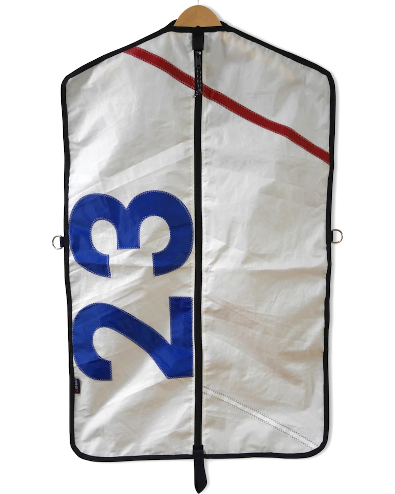 Oxford & Evergreen Re-Sails All Sail Garment Bag, White/Black Bags & Baggage 3 Oxford & Evergreen Re-Sails All Sail Garment Bag, White/Black Bags & Baggage