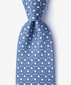 Oxford & Evergreen Alynn Goin' Clubbin' Golf Tie, Light Blue (2 Colors Available)
