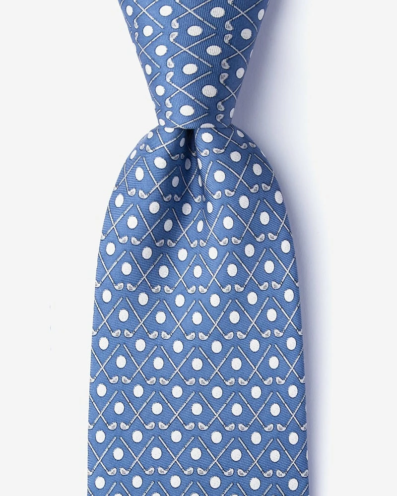 Oxford & Evergreen Alynn Goin' Clubbin' Golf Tie, Light Blue (2 Colors Available) 3 Oxford & Evergreen Alynn Goin' Clubbin' Golf Tie, Light Blue (2 Colors Available)