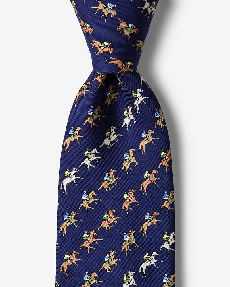 Oxford & Evergreen Alynn Win Place Show Tie, Navy Blue (3 Colors Available) Accessories 3 Oxford & Evergreen Alynn Win Place Show Tie, Navy Blue (3 Colors Available) Accessories