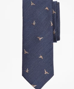 Oxford & Evergreen Brooks Brothers Flying Geese Tie, Navy (3 Colors Available) Accessories