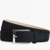 Oxford & Evergreen Brooks Brothers 1818 Belt, Indigo Suede (5 Colors Available) 2 Oxford & Evergreen Brooks Brothers 1818 Belt, Indigo Suede (5 Colors Available)