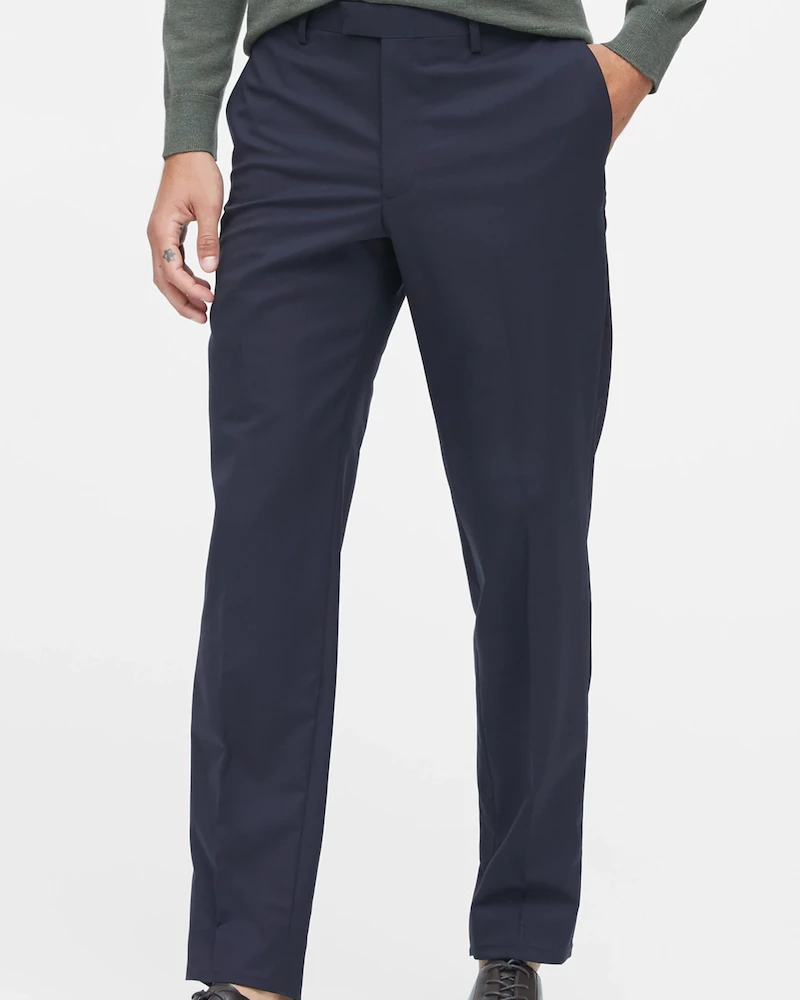 Oxford & Evergreen Banana Republic Italian Stretch Wool Dress Pants, Navy 3 Oxford & Evergreen Banana Republic Italian Stretch Wool Dress Pants, Navy