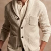 Oxford & Evergreen Clothing Banana Republic Supima® Cotton Shawl-Collar Cardigan, Heather Oatmeal 2 Oxford & Evergreen Clothing Banana Republic Supima® Cotton Shawl-Collar Cardigan, Heather Oatmeal