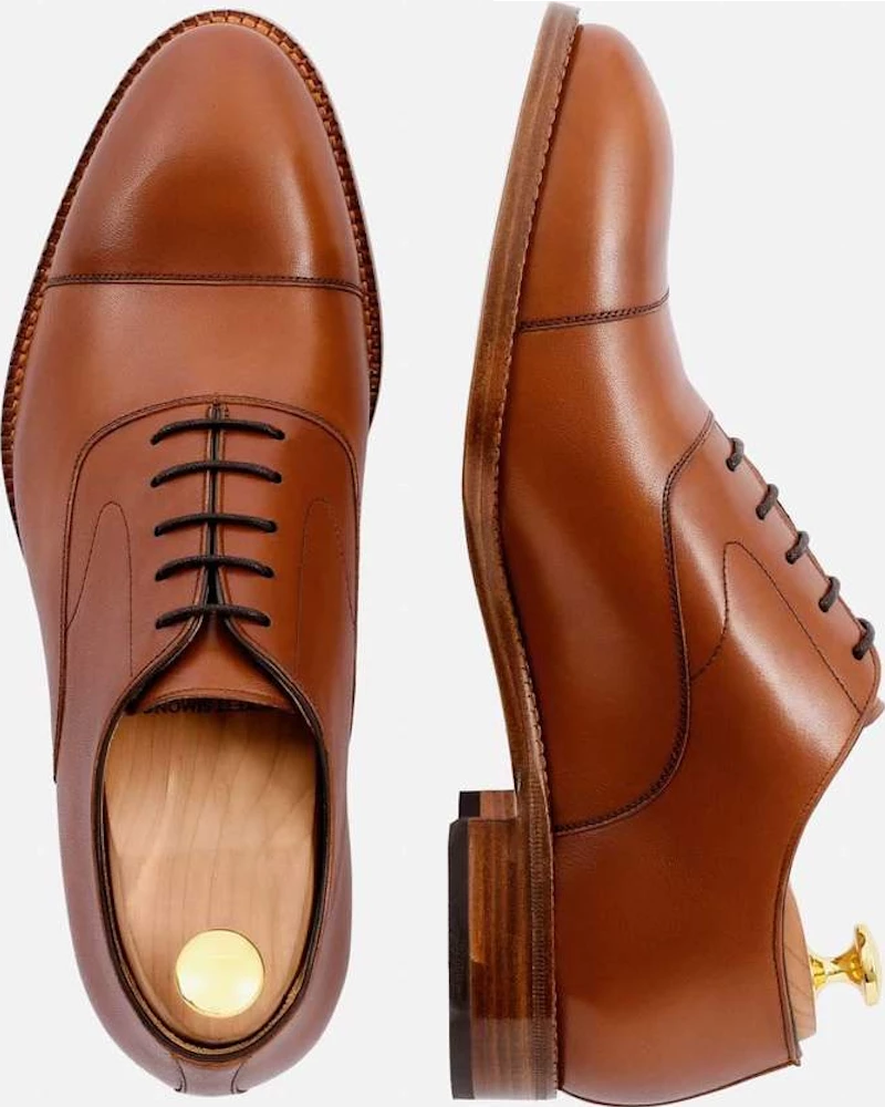 Oxford & Evergreen Beckett Simonon Dean Oxford, Tan Calfskin (5 Colors Available), MADE TO ORDER Shoes 3 Oxford & Evergreen Beckett Simonon Dean Oxford, Tan Calfskin (5 Colors Available), MADE TO ORDER Shoes