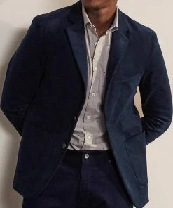 Oxford & Evergreen Boden Belvedere Cord (Corduroy) Blazer, Light Navy