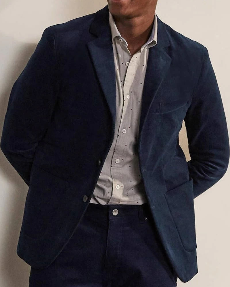 Oxford & Evergreen Boden Belvedere Cord (Corduroy) Blazer, Light Navy 3 Oxford & Evergreen Boden Belvedere Cord (Corduroy) Blazer, Light Navy