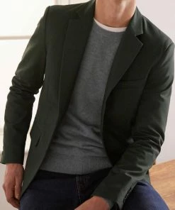 Oxford & Evergreen Boden Dulwich Cotton Blazer, Washed Richmond Green Clothing