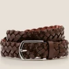 Oxford & Evergreen Boden Leather Plaited (Braided) Belt, Brown Accessories 2 Oxford & Evergreen Boden Leather Plaited (Braided) Belt, Brown Accessories