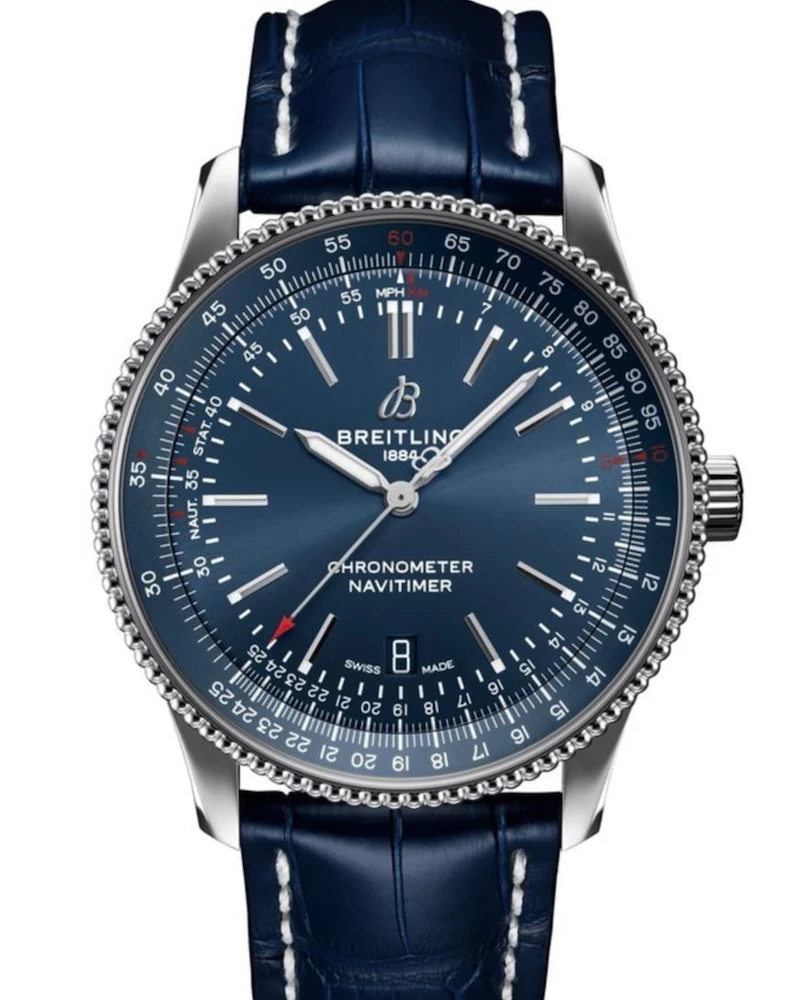 Oxford & Evergreen Breitling Navitimer Automatic Watch, Blue Dial (41mm) Sports Watches 3 Oxford & Evergreen Breitling Navitimer Automatic Watch, Blue Dial (41mm) Sports Watches