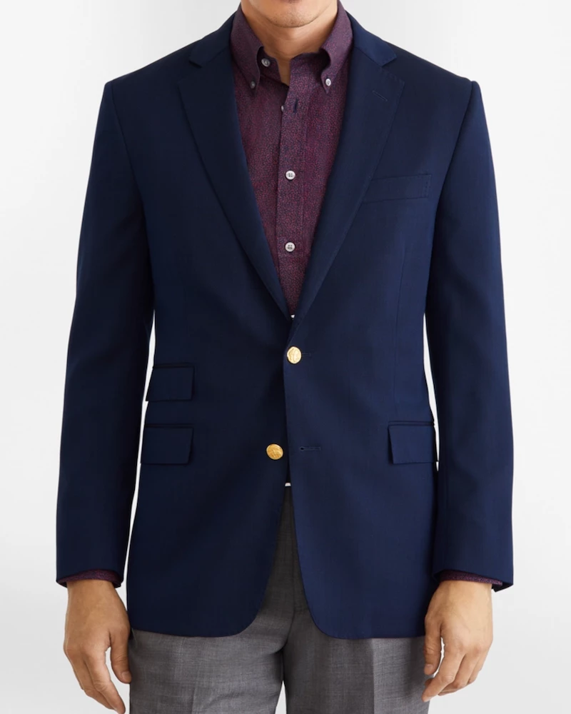 Oxford & Evergreen Clothing Brooks Brothers Regent Fit Stretch Blazer, Navy 3 Oxford & Evergreen Clothing Brooks Brothers Regent Fit Stretch Blazer, Navy