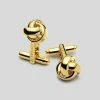 Oxford & Evergreen Charles Tyrwhitt Knot Cufflinks, Gold Accessories