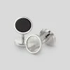 Oxford & Evergreen Tuxedo & Black Tie Attire Charles Tyrwhitt TWO-Sided Mother Of Pearl And Onyx Evening Cufflinks, Silver 1 Oxford & Evergreen Tuxedo & Black Tie Attire Charles Tyrwhitt TWO-Sided Mother Of Pearl And Onyx Evening Cufflinks, Silver