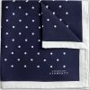 Oxford & Evergreen Accessories Charles Tyrwhitt Classic Printed Spot Pocket Square, Navy & White 2 Oxford & Evergreen Accessories Charles Tyrwhitt Classic Printed Spot Pocket Square, Navy & White