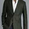 Oxford & Evergreen Charles Tyrwhitt Textured Wool Windowpane Check Jacket, Forest Green Clothing 2 Oxford & Evergreen Charles Tyrwhitt Textured Wool Windowpane Check Jacket, Forest Green Clothing
