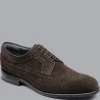 Oxford & Evergreen Charles Tyrwhitt Suede Calfskin Derby Brogues, Dark Chocolate 2 Oxford & Evergreen Charles Tyrwhitt Suede Calfskin Derby Brogues, Dark Chocolate