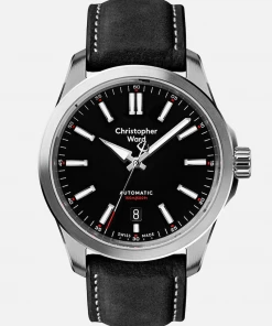 Oxford & Evergreen Christopher Ward C63 Sealander Automatic Watch, Black (39mm) Evening Watches
