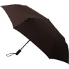 Oxford & Evergreen London Undercover 100% Recycled Polyester Automatic Open-Close Compact Umbrella, Dark Roast (Brown) Accessories 2 Oxford & Evergreen London Undercover 100% Recycled Polyester Automatic Open-Close Compact Umbrella, Dark Roast (Brown) Accessories