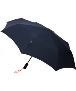 Oxford & Evergreen London Undercover 100% Recycled Polyester Automatic Open-Close Compact Umbrella, Navy