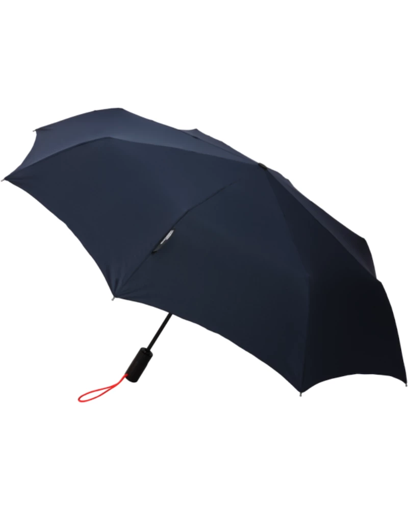 Oxford & Evergreen London Undercover 100% Recycled Polyester Automatic Open-Close Compact Umbrella, Navy 3 Oxford & Evergreen London Undercover 100% Recycled Polyester Automatic Open-Close Compact Umbrella, Navy