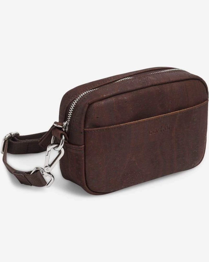 Oxford & Evergreen Corkor Vegan Cork Small Crossbody Pouch, Brown (3 Colors) (7.5" X 5.1") Bags & Baggage 3 Oxford & Evergreen Corkor Vegan Cork Small Crossbody Pouch, Brown (3 Colors) (7.5" X 5.1") Bags & Baggage
