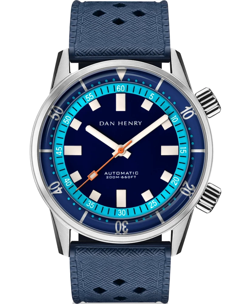 Oxford & Evergreen Dan Henry 1970 Automatic Diver, Blue (40mm) Wristwatches 3 Oxford & Evergreen Dan Henry 1970 Automatic Diver, Blue (40mm) Wristwatches