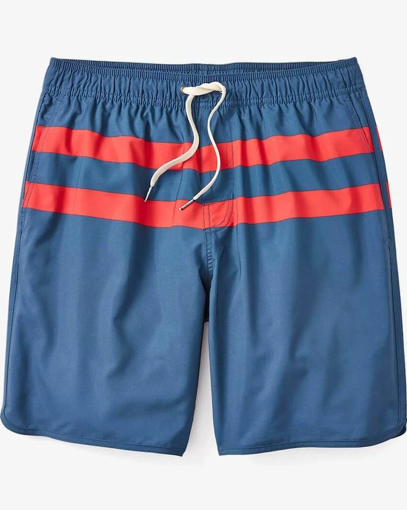Oxford & Evergreen Fair Harbor Clothing Recycled Polyester Anchor Swim Trunks, Red Stripe 3 Oxford & Evergreen Fair Harbor Clothing Recycled Polyester Anchor Swim Trunks, Red Stripe