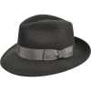 Oxford & Evergreen Accessories Frederick Fedora, Slate (Gray) 1 Oxford & Evergreen Accessories Frederick Fedora, Slate (Gray)