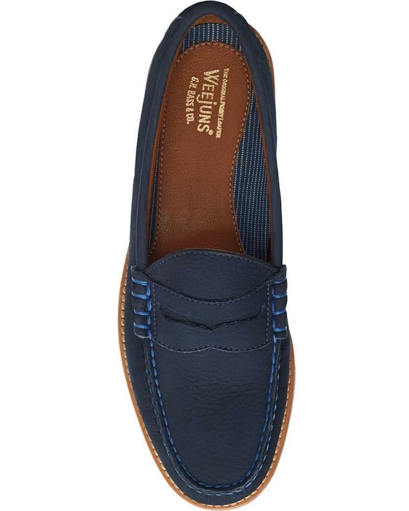 Oxford & Evergreen G.H. Bass & Co. Larson Nubuck Weejuns, Navy Shoes 3 Oxford & Evergreen G.H. Bass & Co. Larson Nubuck Weejuns, Navy Shoes
