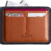 Oxford & Evergreen Accessories Harber London Flat Leather Passport Holder, Tan/Brown (6 Colors Available)