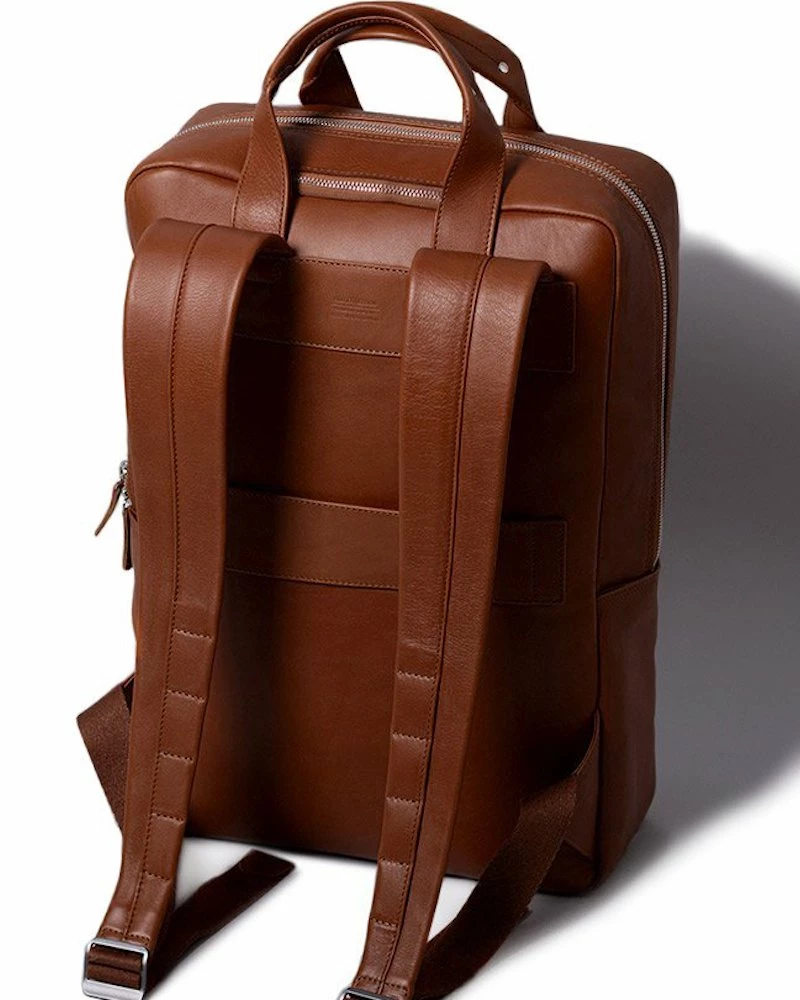 Oxford & Evergreen Harber London City Backpack, Vegetable-Tanned Leather, Deep Brown (3 Colors) Bags & Baggage 3 Oxford & Evergreen Harber London City Backpack, Vegetable-Tanned Leather, Deep Brown (3 Colors) Bags & Baggage