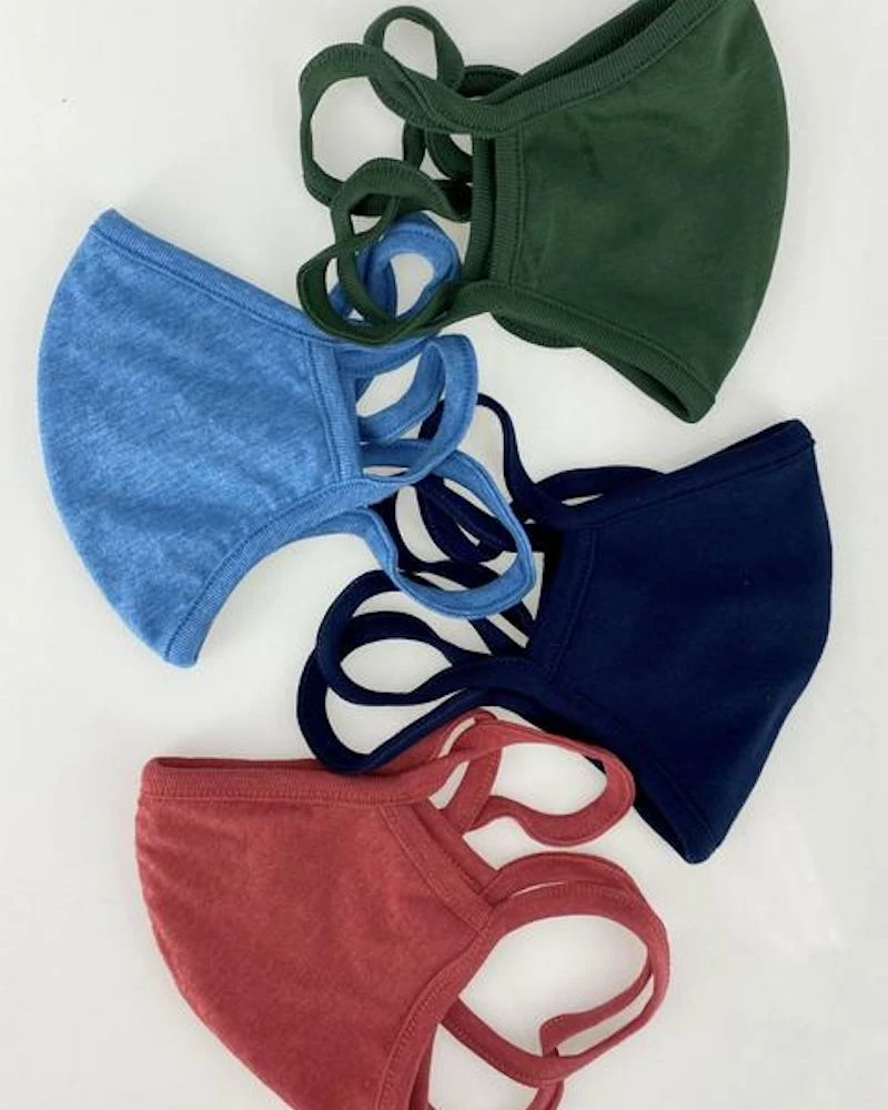 Oxford & Evergreen Accessories Indigenous Two-Layer Organic Cotton Face Masks, 5-Pack (Choose 1 Color) 3 Oxford & Evergreen Accessories Indigenous Two-Layer Organic Cotton Face Masks, 5-Pack (Choose 1 Color)