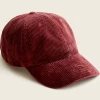 Oxford & Evergreen Garment-Dyed Corduroy Baseball Cap, Red Currant (3 Colors) 1 Oxford & Evergreen Garment-Dyed Corduroy Baseball Cap, Red Currant (3 Colors)