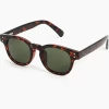 Oxford & Evergreen Accessories J. Crew Factory Tortoise Round Sunglasses, Sepia (Brown)