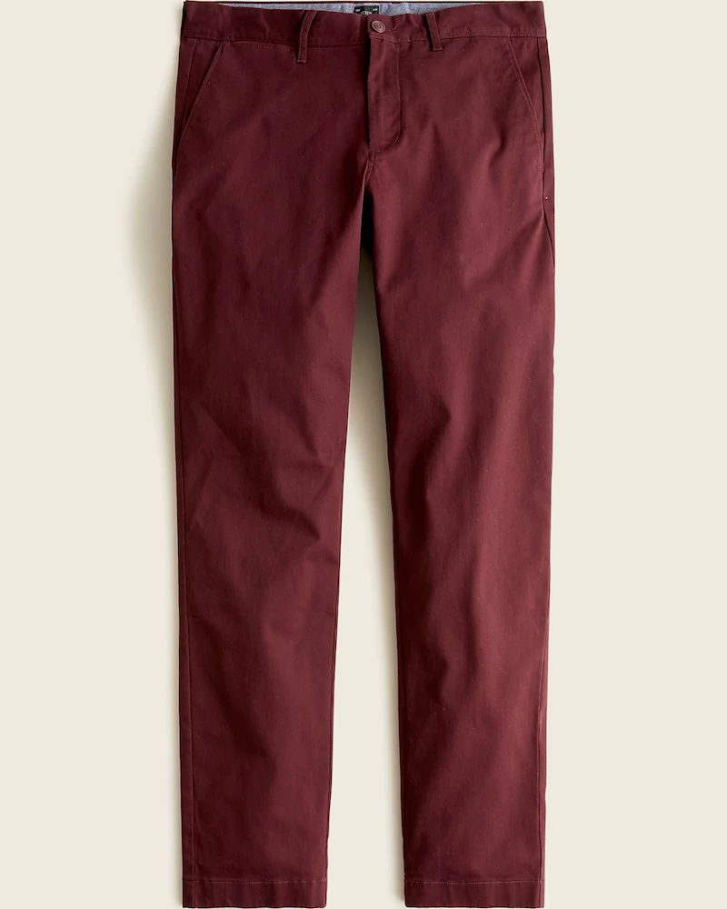 Oxford & Evergreen Clothing J. Crew 770 Straight-Fit Stretch Chino Pant, Midnight Burgundy 3 Oxford & Evergreen Clothing J. Crew 770 Straight-Fit Stretch Chino Pant, Midnight Burgundy