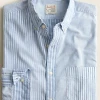 Oxford & Evergreen Clothing J. Crew Slim Broken-In Organic Cotton Oxford Fun Shirt, Blue & White 2 Oxford & Evergreen Clothing J. Crew Slim Broken-In Organic Cotton Oxford Fun Shirt, Blue & White
