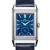 Oxford & Evergreen Jaeger LeCoultre Reverso Tribute Manual Wind Watch, Blue Dial (27.4mm X 45.6mm) 2 Oxford & Evergreen Jaeger LeCoultre Reverso Tribute Manual Wind Watch, Blue Dial (27.4mm X 45.6mm)