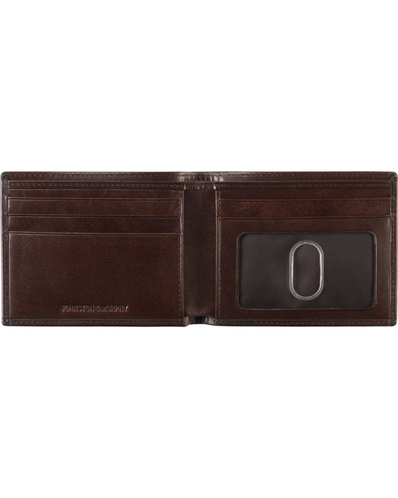 Oxford & Evergreen Johnston & Murphy RFID-Safe Italian Leather Slimfold Wallet, Mahogany Accessories 4 Oxford & Evergreen Johnston & Murphy RFID-Safe Italian Leather Slimfold Wallet, Mahogany Accessories
