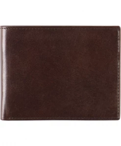 Oxford & Evergreen Johnston & Murphy RFID-Safe Italian Leather Slimfold Wallet, Mahogany Accessories