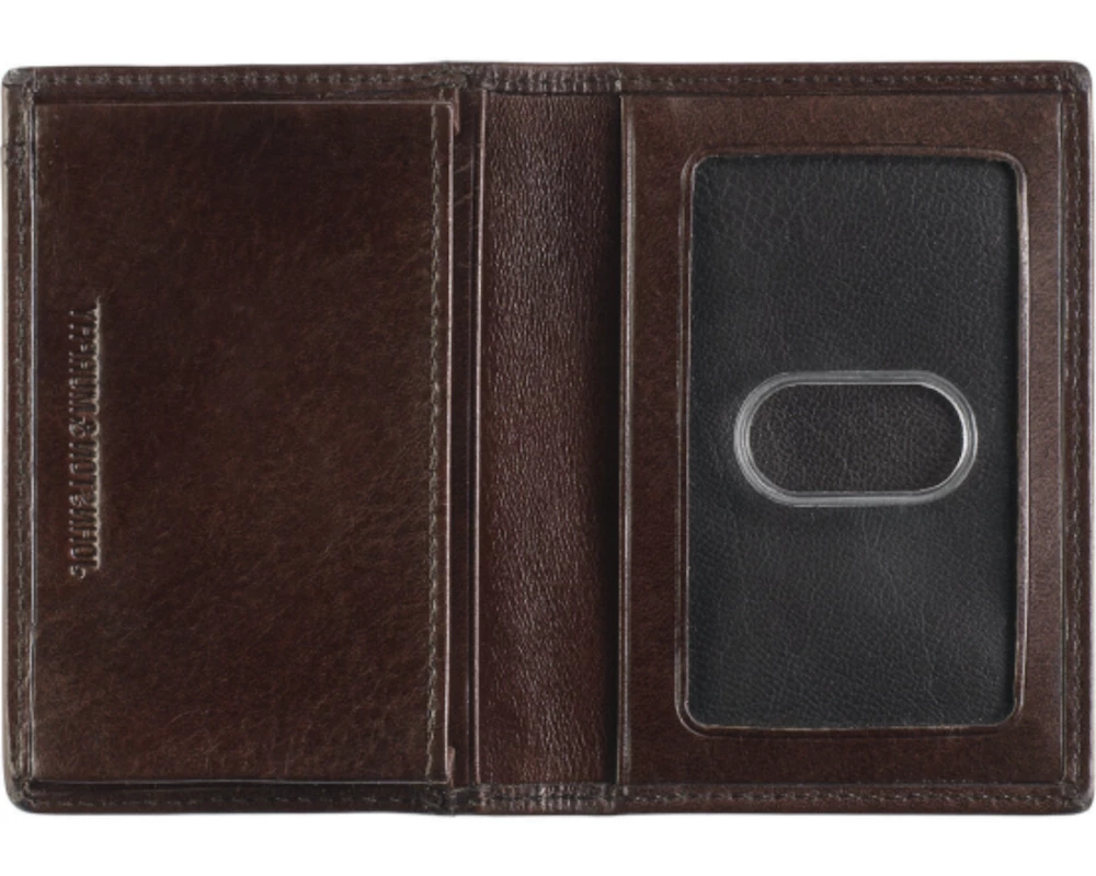Oxford & Evergreen Accessories Johnston & Murphy RFID-Safe Leather Minimalist Wallet, Mahogany 4 Oxford & Evergreen Accessories Johnston & Murphy RFID-Safe Leather Minimalist Wallet, Mahogany