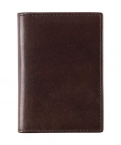 Oxford & Evergreen Accessories Johnston & Murphy RFID-Safe Leather Minimalist Wallet, Mahogany