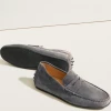 Oxford & Evergreen Shoes Jack Erwin Decker Suede Driving Loafer, Ash Gray (8 Colors Available) 1 Oxford & Evergreen Shoes Jack Erwin Decker Suede Driving Loafer, Ash Gray (8 Colors Available)