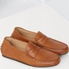 Oxford & Evergreen Jack Erwin Decker Leather Driving Loafer, Light Brown (8 Colors Available) 2 Oxford & Evergreen Jack Erwin Decker Leather Driving Loafer, Light Brown (8 Colors Available)